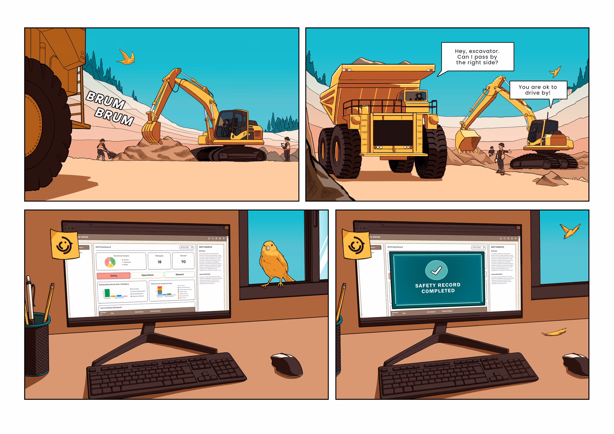 Heavy equipment in operation