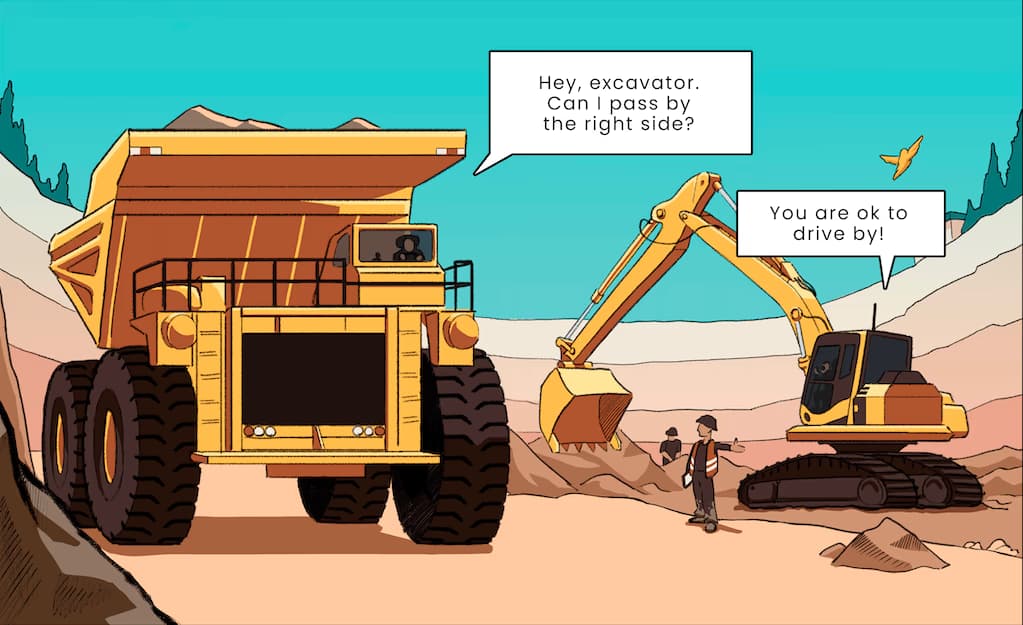 Operations overview at industrial site